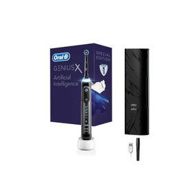 Oral-B Genius X Yapay Zeka Destekli Şarj Edilebilir Seyahat Kabı Özel Seri Siyah Diş Fırçası