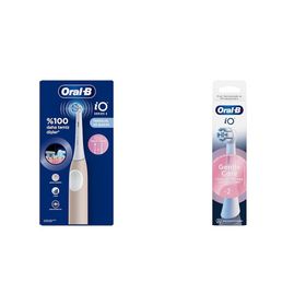 Oral-B iO 2 Şarjlı Pembe Diş Fırçası+ iO Gentle Care Beyaz 2 Adet Diş Fırçası Yedek Başlığı