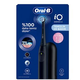 Oral-B IO 2 Şarjlı Siyah Diş Fırçası+Seyahat Kabı