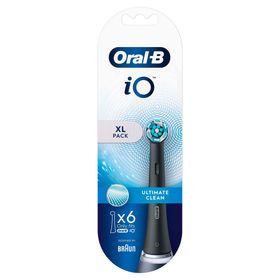 Oral-B İo Ultimate Clean Siyah 6 Adet Yedek Fırça Başlıkları