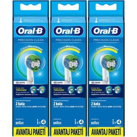 Oral-B Precision Clean 3x4 Adet Diş Fırçası Yedek Başlığı