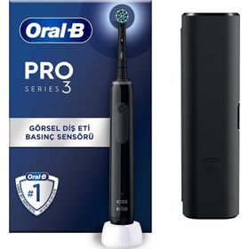 Oral-B Pro 3 3500 Siyah Şarj Edilebilir Diş Fırçası + Başlık