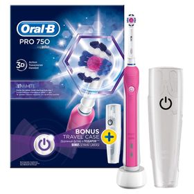 Oral-B Pro 750 Cross Action Pembe Şarj Edilebilir Diş Fırçası