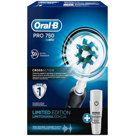 Oral-B Pro 750 Cross Action Siyah Şarjlı Diş Fırçası