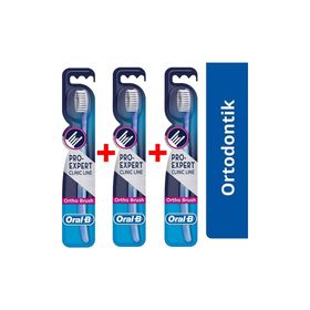 Oral-B Pro-Expert Clinic Line Ortho Brush 3 Adet Diş Fırçası