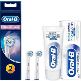 Oral-B Sensitive Ultra Thin 2x2 Adet Yedek Başlığı Diş Fırçası