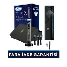 Oral-B Siyah Genius X AI Şarj Edilebilir Diş Fırçası