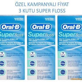 Oral-B Süper Floss 3x50 Adet Diş İpi