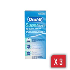 Oral-B Süper Floss 3x50 Adet Diş İpi