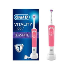 Oral-B Vitality 100 3D White Pembe Şarjlı Diş Fırçası