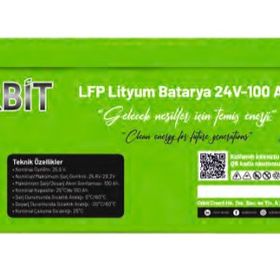 Orbit 24V 100Ah Lifepo4 Marin Bluetooth Lityum Akü