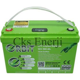 Orbit Lifepo4 Lityum 12 V 100 Ah Kasa Tipi Akü
