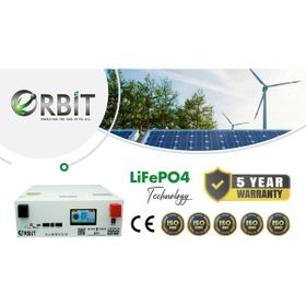 Orbit Lifepo4 Low Voltage Ekranlı Metal Kasa 51.2 V 100 Ah Akü