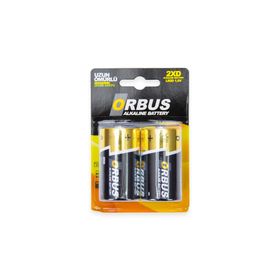 Orbus 2'li Alkaline LR20 Büyük Pil