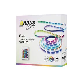 Orbus 5 mt Uzaktan Kumandalı RGB Şerit Led
