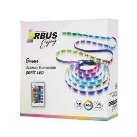 Orbus 5 mt Uzaktan Kumandalı RGB Şerit Led