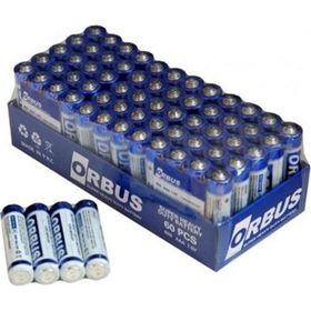 Orbus 60 Adet Aaa İnce Kalem Çelik Pil