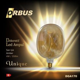 Orbus Amber 4W 350LM DGA170 Dekoratif Led Ampul