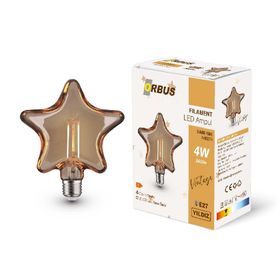Orbus Amber E27 360 Lm Yıldız Filament Led Ampul