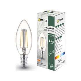 Orbus BCB3 E14 400lM 4W Clear Beyaz Işık Ampul