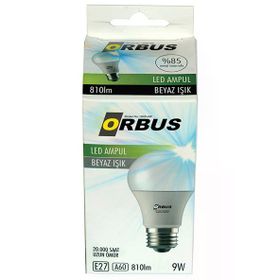 Orbus Beyaz Işık E27 Duy 9 Watt Led Ampul