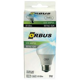 Orbus Beyaz Işık E27 Duy 9 Watt Led Ampul