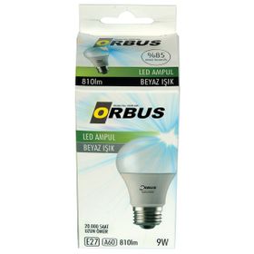 Orbus Beyaz Işık E27 Duy 9 Watt Led Ampul