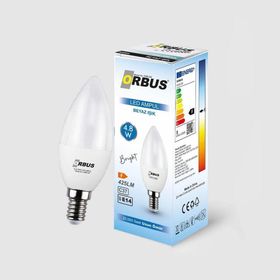 Orbus Bright 4.8W Beyaz Işık E14 425LM Led Ampul