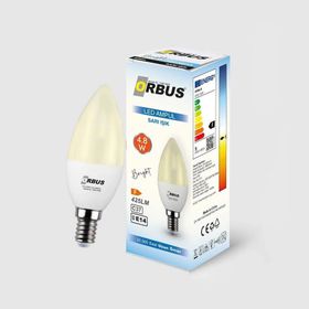 Orbus Bright 4.8W Sarı Işık E14 425LM Led Ampul