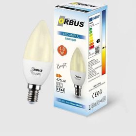 Orbus Bright 4.8W Sarı Işık E14 425LM Led Ampul