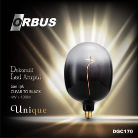 Orbus Clear To Black 4W 100lM DGC170 Dekoratif Led Ampul