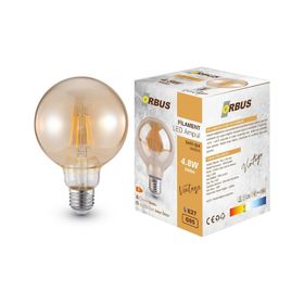 Orbus Globe GA95 E27 540lM Amber Ampul