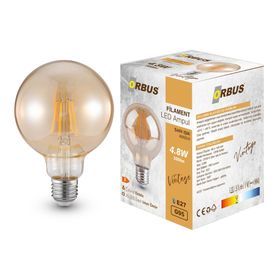 Orbus Globe GA95 E27 540lM Amber Ampul