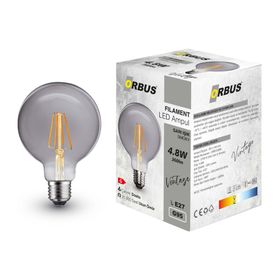 Orbus Globe GS95 4.8W Smoky 360lM Sari Işık Ampul