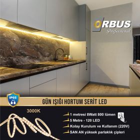 Orbus Gün Işiği 8W 5 mt Hortum Şerit Led