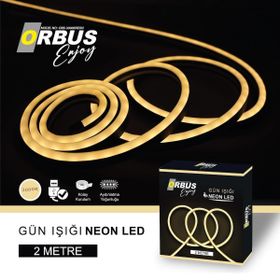 Orbus Neon 3000K Gün Işığı 2 mt USB'li Şerit Led
