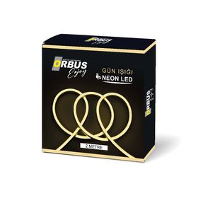 Orbus Neon 3000K Gün Işığı 2 mt USB'li Şerit Led