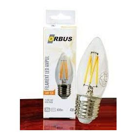 Orbus Orb-B36 4 W E27 400 Lm Sarı Işık Ampul