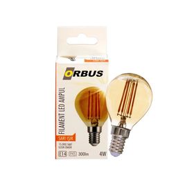 Orbus Orb-PA45 4 W Amber E14 300 Lm Ampul