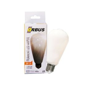 Orbus Orb-STM6W E27 540 Lm Milky Ampul