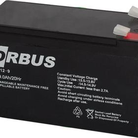 Orbus ORB12-9 12 V 9 Amper Kuru Akü