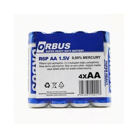 Orbus R6P 4'lü Süper Heavy Duty Battery 1.5V A Kalem Pil