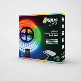 Orbus RGB 2 mt Hareket Sensörlü Şerit Led