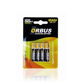 Orbus Uzun Ömürlü Ekonomik 4'lü Alkalin İnce Pil