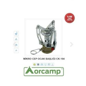 Orcamp CK-194 Orgaz Kılıflı Çakmaklı Mikro Kamp Cep Ocak Başlığı