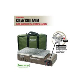 Orcamp CK-507 Altın Bej Dumansız Izgara Ocak