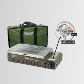 Orcamp CK-507 Kahverengi Portatif Izgara Çantalı Kamp Ocak