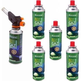 Orcamp KTS227 227 gr 6'lı Kamp Kartuş Tüp Çakmaklı Pürmüz Set