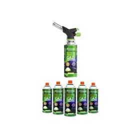 Orcamp KTS227 227 gr 6'lı Kamp Kartuş Tüp Çakmaklı Pürmüz Set
