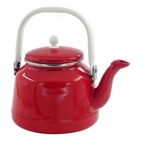 Orcamp OUT-1551 Kırmızı Retro Emaye Kamp Çaydanlığı